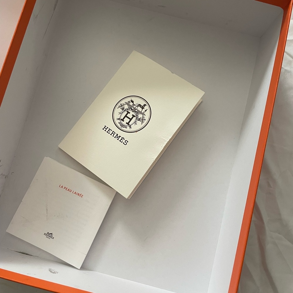 Authentic Hermes Shearling Slides. - image 5